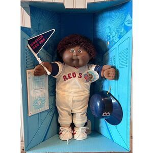 NIB Vintage 1986 Cabbage Patch Kids All Stars Boston Red Sox Doll Henri Monte